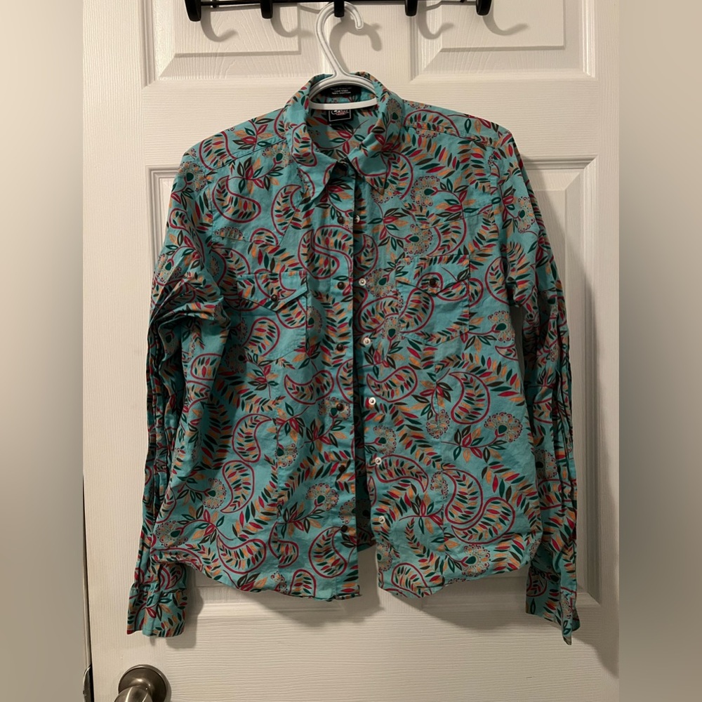 Cruel Girl western show shirt - size XL